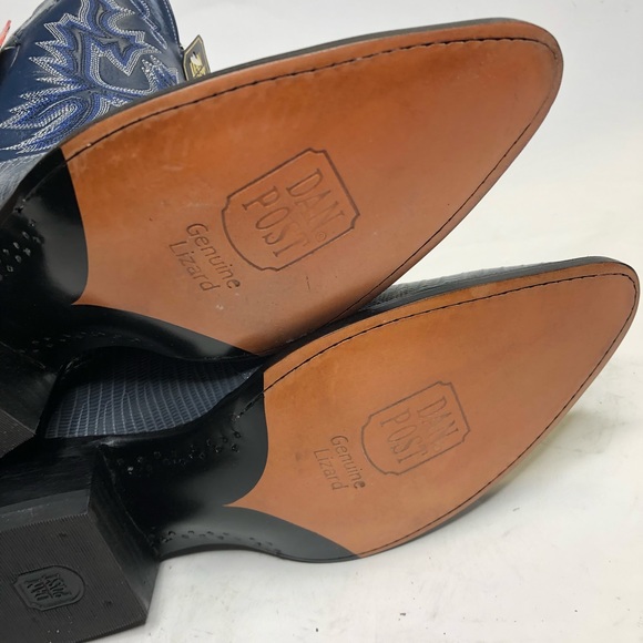 Dan Post | Blue Teju Lizard Western Boots - Picture 6 of 7